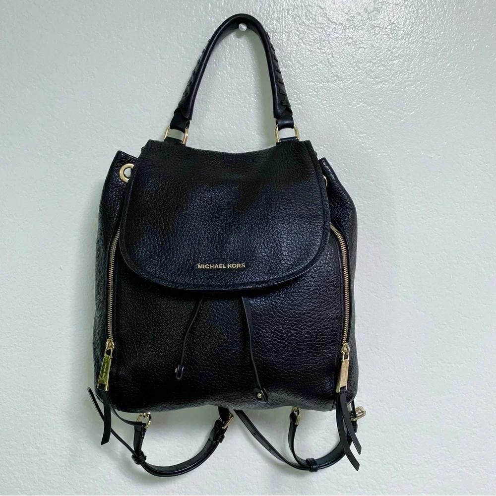 Michael Kors Viv Leather Backpack - Picture 3 of 16